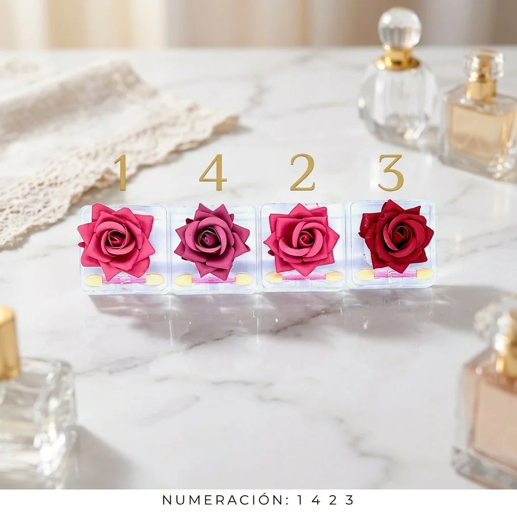COLORETES EN FORMA DE ROSAS