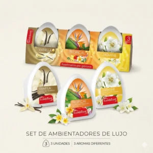 MINI DEO AMB 60ML-3PZ TROPICAL-JAZMÍN-VAINILLA