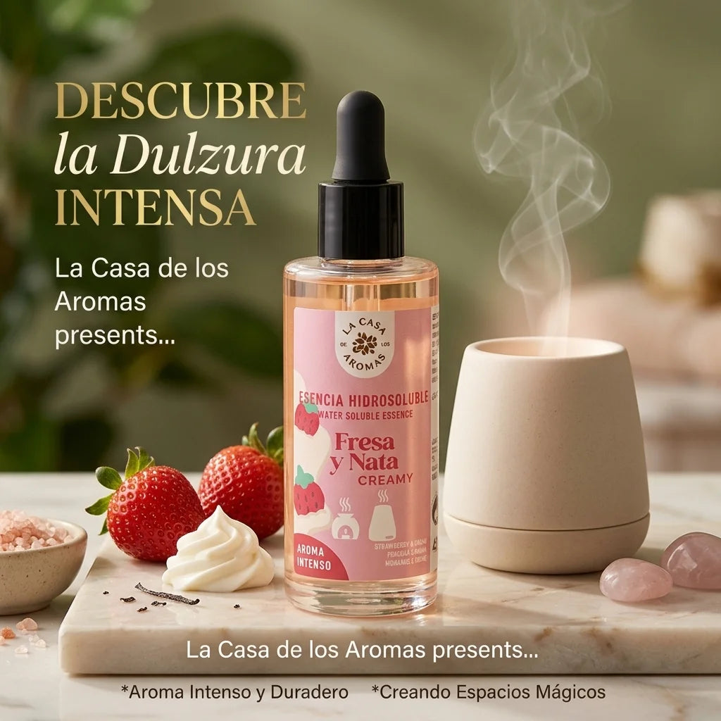 ESENCIA HIDROSOLUBLE 48ML FRESA Y NATA